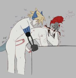 bite_mark cum gay gay_anal gay_sex male/male naked penis phighting rocket_(phighting) sword_(phighting) uncensored