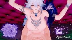 1boy 1girls 3d 3d_animation animated big_breasts breasts caelus_(honkai:_star_rail) censored_penis female female/male honkai:_star_rail hoyoverse koikatsu light-skinned_female light-skinned_male light_skin male male/female mihoyo self_upload sex shorter_than_one_minute spectreccx standing standing_sex straight straight_sex tagme vaginal_penetration video waist_grab white_hair yao_guang_(honkai:_star_rail)