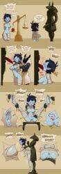 adventure_time anubis armbinder big_breasts big_penis black_hair boxbinder breasts breasts_out bulge bulge_through_clothing bulging_belly choker cock cock_out comic comic_strip covering_mouth deepthroat dick dildo dildo_in_pussy dildo_insertion dildo_penetration drawing_on_body egyptian egyptian_mythology feet feet_up female forced forced_deepthroat forced_oral from_behind from_behind_position gmil hands_on_face hands_on_head leash leash_pull leashed_collar legs_together lipstick male marceline medium_breasts monster monster_girl muffled muffled_moaning mummy mummy_costume mummy_wrappings nonconsensual open_mouth painting penetrable_sex_toy penetration penile_penetration penis penis_in_pussy penis_out pulling_collar pussy rape restrained restrained_arms restraints skinny soles spread_legs statue stomach_bulge sweat sweatdrop sweating sweaty sweaty_body table text tied_hands tied_up vaginal_penetration weighing_scale wide_hips