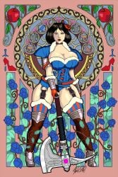 1girls big_ass big_breasts big_thighs breasts bust busty chest curvaceous curvy curvy_figure digital_media_(artwork) fairy_tales female folklore halpq21 hips hourglass_figure huge_ass huge_breasts huge_thighs large_ass large_breasts large_thighs light-skinned_female light_skin mass_creation mature mature_female pepperhal slim_waist snow_white_(disney) snow_white_(fairy_tales) snow_white_(grimm) snow_white_(swords_and_slippers) snow_white_and_the_seven_dwarfs_(1937_film) swords_and_slippers thick thick_hips thick_legs thick_thighs thighs voluptuous waist wide_hips wide_thighs