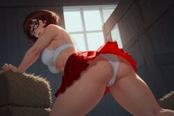 ai_generated ass bra breasts cameltoe miniskirt panties ready_for_sex scooby-doo teasing velma_dinkley