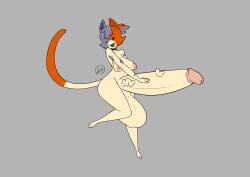 anthro balls big_balls big_breasts big_penis breasts cate_meowdy domestic_cat epic_games felid feline felis fortnite futanari genitals glans grey_background gynomorph hi_res huge_balls huge_cock hyper hyper_genitalia hyper_penis intersex mammal nipples one_eye_closed penis simple_background skachy solo vein veiny_penis wide_hips wink