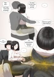 1girl 1girls ass ass_focus black_hair blonde_female boy boys brap butt comic comic_page female femdom gasbox girl hair hands_on_face hoodie huge_ass huge_butt jean_shorts jeans kemonomimi light-skinned_female light-skinned_male light_skin male shiny shiny_clothes short_hair sleeping smelly sweat sweatdrop sweating sweaty sweaty_body yakbang white_clothing white_clothes game playing conversation black_shorts thighs thighs_bigger_than_head huge_thighs big_ass blonde_male brother_and_sister brother sister sisters brothers fart fart_cloud farts farting fart_everywhere