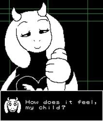 2015 animated anthro black_and_white caprine cock dialogue dick english_text erection female fur furry gif goat goat_ears goat_horns handjob horn long_ears male male/female mammal mature_female milf mommy_kink monster monster_girl mother penis sex short_playtime somescrub straight text text_box toriel undertale undertale_(series) video_games