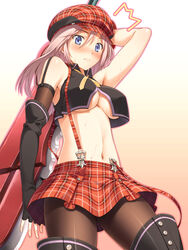 1girls arisa_iriinchina_amieera blue_eyes blush breasts female god_eater solo