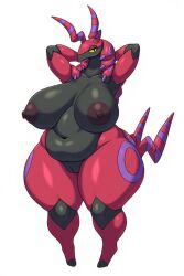 ai_generated anthro anthro_only areolae arms_behind_head ass bbw black_body breasts bug chubby chubby_female fat fat_female female furry furry_only furrypornaddiction huge_ass huge_breasts nipples obese obese_female pokemon pokemon_(species) pussy red_body scolipede simple_background tail thick_thighs two-tone_body venus_body wide_hips