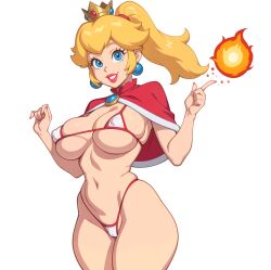 princess peach from ero-card showdown by melongun