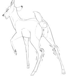 anal anal_sex backlash91 cervine closed_eyes crying deer female feral mammal open_mouth penetration pussy tears tongue