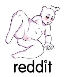 breasts female mascot nipples reddit sandyrex site-tan snoo solo subreddit_icon text vagina