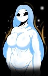 1girls anthro blue_eyes breasts cosmic_skin digital_drawing_(artwork) fireflies mcdave19 solo spiritual tagme the_great_quasir white_body woods