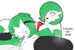 female gardevoir green_hair pokemon pokemon_(species) red_eyes tyrant-of-krud