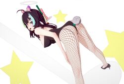 big_ass big_breasts big_tits bunny_girl bunny_tail bunnysuit muna_vtuber stockings stockings_only toys vtuber vtuber_muna vtuberfanart