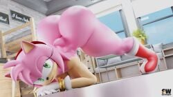 3d amy_rose horny_female jack-o_pose seductive snippwapp