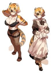 big_breasts breasts cleavage feline female furry huge_breasts mei_xiang mx99926 original thick_thighs tiger tiger_girl wide_hips