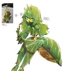 1girls anthro breasts female female_only humanoid leaf leaves menyang my700 tail