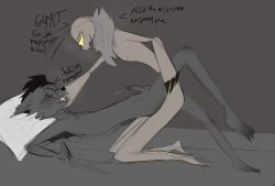 bat brainstorm gay_sex hazbin_hotel_oc male/male male_focus male_only male_penetrating_feral moth