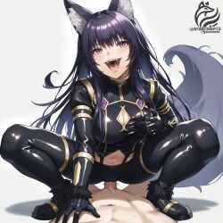 ai_generated delta_(the_eminence_in_shadow) kemonomimi pov the_eminence_in_shadow wolf_ears wolf_girl wolf_tail