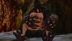 1female 3d amalj'aa animated bestiality bestiality_pregnancy big_belly big_thighs bloated_belly bloated_tummy body_tattoo cumflated_belly cumflation desert doggy_style elezen elf elf_ears elf_female ffxiv final_fantasy_xiv gigantic_breasts gpose(ffxiv) hand_on_belly legs legs_apart matrons_elf monster monster_cock monster_on_female monster_sex no_sound oasis pointy_ears pregnant pregnant_belly pregnant_female pregnant_sex purple_hair sitting sitting_on_penis standing tagme tattoo thick_legs thick_thighs video