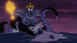 1futa ariel ariel_(the_little_mermaid) bbw disney disney_villains drawover futanari horse_penis horsecock horsecock_futanari hyper_genitalia hyper_penis large_breasts male partially_submerged prince_eric purple_skin sea_witch tentacle the_little_mermaid ursula ursula_(the_little_mermaid) witch