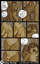 ! ... 2015 ? anthro bathroom black-kitten blue_eyes blush brother brother_and_sister brown_fur brown_hair closed_eyes collaboration comic feline female from_behind fur hair incest indoors looking_back lynx male mammal moan nipples nude open_mouth owlalope penetration pussy sebastien_(black-kitten) serah_(black-kitten) sex shower sibling sister standing straight surprised teenager twincest twins vaginal_penetration water wet white_sclera yelling young