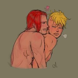 artist_request gay_sex male male_only marco_(one_piece) marco_the_phoenix one_piece shanks