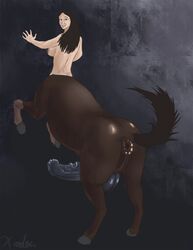 1futa 2015 animal_genitalia animal_genitalia_on_humanoid animal_penis anus areolae ass backsack balls black_background black_hair breasts brown_fur censored centaur curvy english_text equine equine_penis erect_nipples erection feral full-package_futanari fur futa_centaur futa_only futa_sans_pussy futanari gaping gaping_anus hair hooves horse horse_anus_on_humanoid horsecock horsecock_on_humanoid huge_balls human hyper hyper_penis intersex large_ass large_breasts legs_up looking_back mammal nipples nude penis puffy_anus raised_tail sideboob simple_background smile solo_futa spectrumshift tail taur teeth text