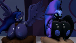 3d alicorn anthro areola breasts color equine erection female friendship_is_magic horn huge_breasts human male male_human/female_anthro mammal my_little_pony nightmare_moon_(mlp) nipples paizuri penis princess_luna_(mlp) sex straight uncensored wings xvvajra