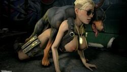 1animal 1girls 3d 3d_(artwork) all_fours animated bestiality blonde_hair bouncing_breasts breasts canine canine_penis cassie_cage doberman dog doggy_style female feral feral_on_female feral_on_human from_behind gif human large_breasts mortal_kombat mortal_kombat_x nipples sex short_hair source_filmmaker sunglasses the_firebrand thrusting zoophilia