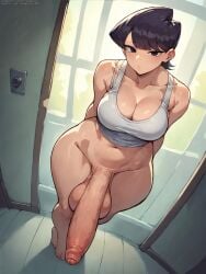 ai_generated futanari grapesss komi-san_wa_komyushou_desu komi_shuuko light-skinned_futanari