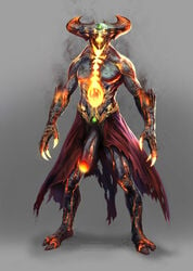 balls big_penis clothed clothing demon edit flaccid full-length_portrait full_length glowing glowing_penis half-dressed horn looking_at_viewer male male_only mmoboys mmoboys_(artist) mortal_kombat mortal_kombat_x penis photoshop portrait shinnok solo standing topless uncut video_games