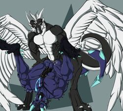 anal anal_sex balls cum diamond_starblade dragon horn incest male penetration rega silver_shadowheart winged_dragon wings yaoi