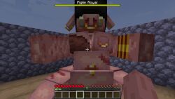 animated digestion female_pred game_over gameplay_mechanics male_prey minecraft mystic_summoner_(author) oral_vore pcraftrevorn piglin_royal_(pcraftrevorn) sound tagme video vore