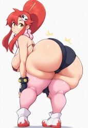 ai_generated big_ass big_breasts boots gvukub huge_ass pink_socks socks socks_and_boots tengen_toppa_gurren_lagann thick_thighs thigh_socks thighhighs wide_hips yoko_littner