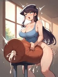 ai_generated breeding_mount futanari grapesss komi-san_wa_komyushou_desu komi_shouko light-skinned_futanari