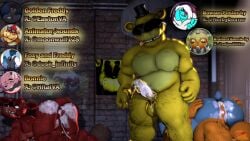 4boys against_wall all_fours anal_sex animated animatronic anthro anus bear bonnie_(fnaf) chica_(fnaf) chicken cigar cum_in_ass cum_leaking_out cupcake_(fnaf) five_nights_at_freddy's fluids_on_ground fox foxy_(fnaf) freddy_(fnaf) furry gay gay_sex ghost golden_freddy_(fnaf) grizzly_(we_bare_bears) leaking_cum male male/male masturbation moobs moonwulf multiple_orgasms ovum penis pregnant_male public_nudity public_sex rabbit slightly_chubby_male sound source_filmmaker_(artwork) sperm_cell sunglasses tagme video voice_acted voyeur