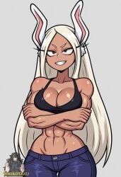 ai_generated friki8otaku mirko muscular_female my_hero_academia