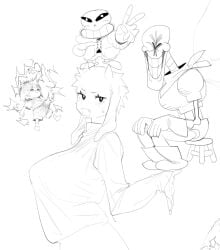 1girls frisk huge_breasts maotthat meme papyrus sans tagme toriel undertale