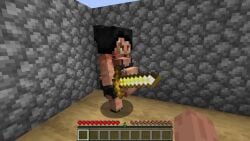 animated digestion female_pred game_over gameplay_mechanics male_prey minecraft mystic_summoner_(author) oral_vore pcraftrevorn piglin sound tagme video vore