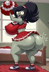 1female 1girl 2d 2d_(artwork) ai_generated big_ass big_breasts big_butt cheerleader cheerleader_outfit cheerleader_uniform cheerleader_zombie huge_ass huge_breasts huge_butt hyper_ass hyper_breasts mature_female milf plants_vs_zombies plants_vs_zombies:_heroes popcap_games puffy_nipples puffy_pussy pvz pvz_heroes slingshot_swimsuit tagme thick_thighs thunder_thighs truth_spider03