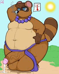 animal_crossing balls cum male male_only nintendo penis pfh precum solo solo_male tanuki tom_nook year_request