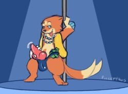 1boy air_humping ambiguous_gender animated blue_background bouncing bouncing_balls colton cum dancing disembodied_hand erection feral floatzel furry handjob human interspecies knot looking_at_viewer loop male male_only masturbation money nintendo original_character penis pocketpaws pokémon_(species) pokemon pokemon_dppt pole pole_between_ass pole_dancing precum seductive signature simple_background sketch stripper testicles text tongue video_games