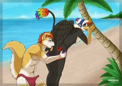 anal avian beach canine fox gaiser gryphon headphones heart leoketsal male mammal oral queretaro rainbow rey_(milkcrown) rimming seaside sex skoop_(character) uke wings yaoi yucatan