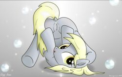 2015 :o anus ass blonde_hair bluemeganium derpy_hooves dock equine female feral friendship_is_magic fur grey_fur hair horse inner_ear_fluff looking_at_viewer mammal my_little_pony open_mouth pony pussy solo spread_legs spreading upside-down yellow_eyes