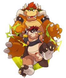 balls bowser interspecies kuma magic male mario_(series) nintendo penis transformation video_games yaoi