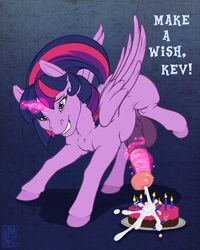 2015 alicorn animal_genitalia balls cum dickgirl english_text equine feral friendship_is_magic futatwi hair horn horsecock intersex mammal my_little_pony penis princess_twilight_sparkle_(mlp) text twilight_sparkle_(mlp) tyelle_niko wings