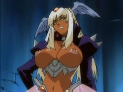 angel_blade anime_screencap head_wings monster_girl nailkaiser nipple_piercing ova piercing screencap screenshot tagme wings