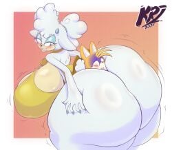 1boy 1boy1girl 1girls 2024 absurd_res anthro ass between_buttocks breasts dumptruck_ass female femdom furry furry_only gigantic_ass gigantic_thighs hips huge_ass huge_breasts huge_thighs hyper hyper_ass hyper_thighs lanolin_the_sheep larger_female looking_back male malesub sega size_difference smothering smothering_ass smotrilla sonic_(series) sonic_the_hedgehog_(comics) sonic_the_hedgehog_(idw) sonic_the_hedgehog_(series) tails_the_fox thick_thighs thighs wide_hips