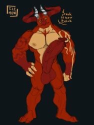 1boy 1male 2024 anthro anthro_focus anthro_only anthro_solo balls completely_nude completely_nude_male demon demon_horns demon_humanoid digital_drawing_(artwork) digital_media_(artwork) erect_penis erection glans helluva_boss horns huge_balls huge_cock huge_cock huge_testicles humanoid_genitalia humanoid_penis lemonismonster male male_anthro male_focus male_only muscles muscular muscular_male nipples nude nude_male penis penis_out penis_piercing pierced_penis piercing satan_(helluva_boss) solo solo_anthro solo_focus solo_in_panel solo_male solo_male testicles