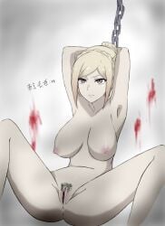 armpit blood breasts breasts_out chained mado_akira naked pubic_hair pussy tagme tokyo_ghoul vagina