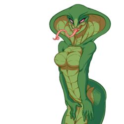 2d 2d_(artwork) 2d_artwork anthro breasts cobra color colored digital_art digital_drawing_(artwork) digital_media digital_media_(artwork) looking_at_viewer low_quality low_res low_resolution lowres monster_girl reptile simple_background simple_coloring snake tagme tagme_(artist) viper_(x-com) white_background x-com xcom_2